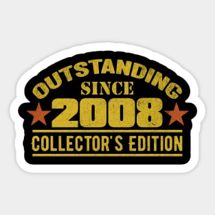 Outstanding Since 2008 Sticker